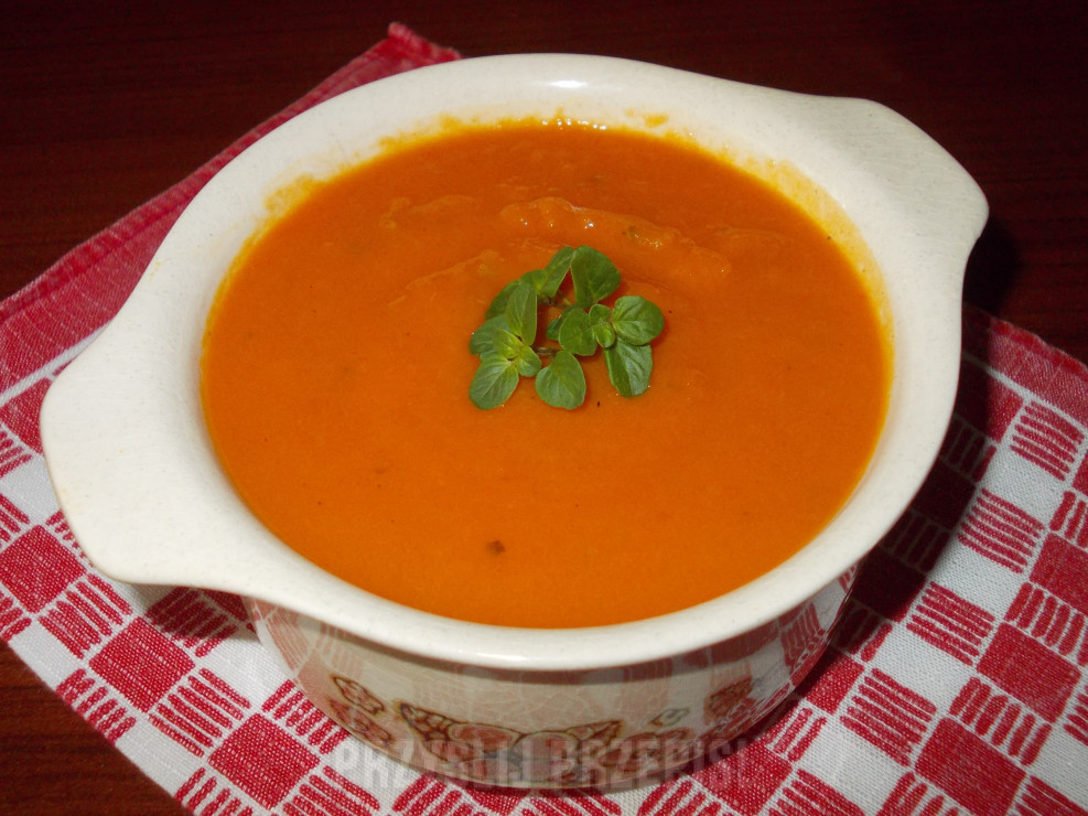 Zupa krem pomidorowo marchewkowa