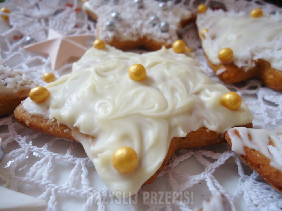 Pierniczki królowej Śniegu - z białą czekoladą