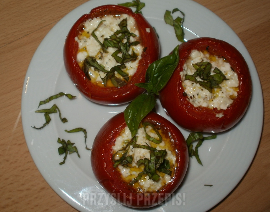 pomidory zapiekane z kozim serem