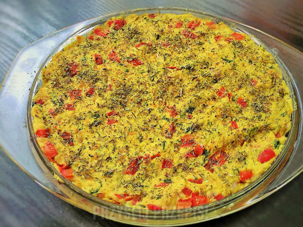 Zapiekanka jaglano - warzywna z serem