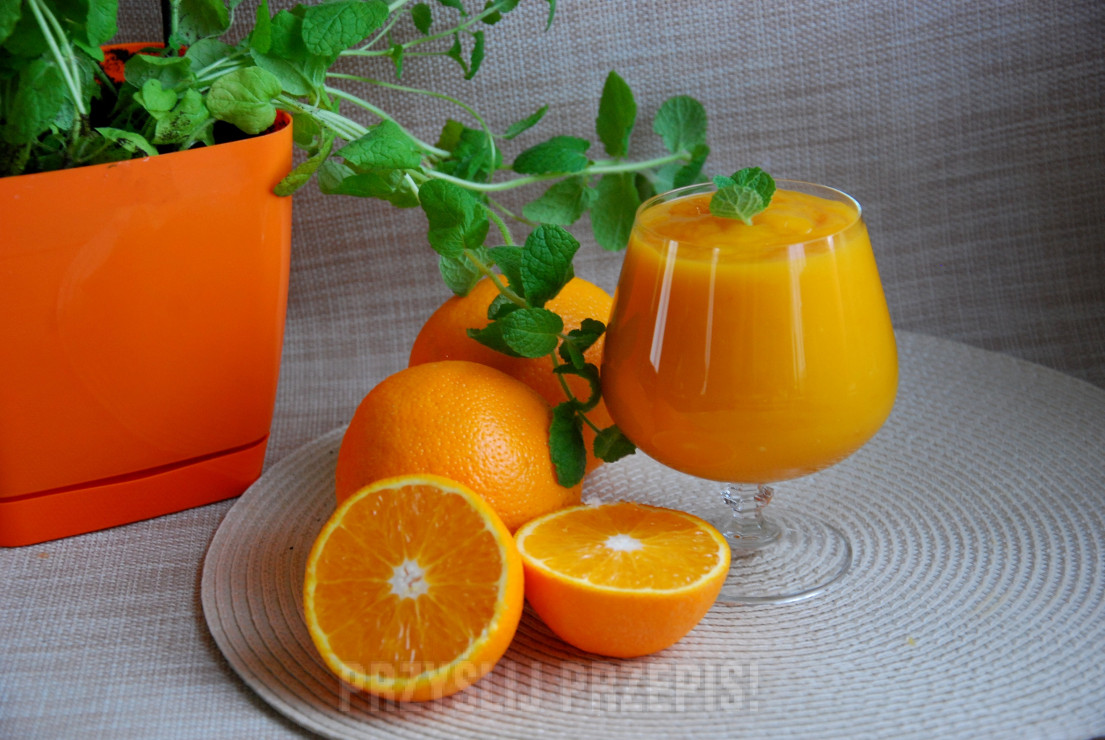 Krem pomarańczowo- miętowy