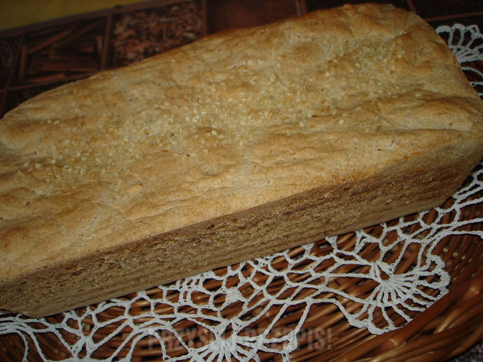Chleb mieszany na kwasie z ogórków kiszonych