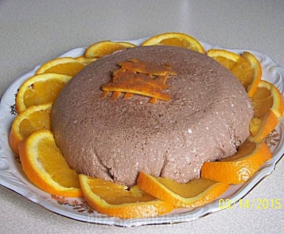 Wielkanocna pascha czekoladowo-pomarańczowa