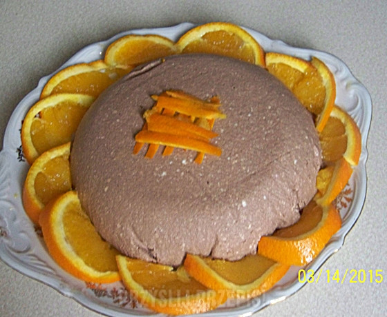 Wielkanocna pascha czekoladowo-pomarańczowa