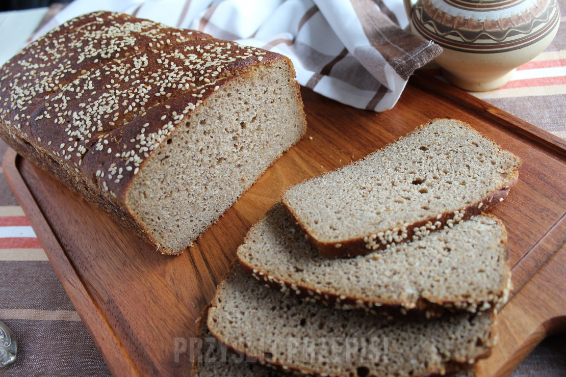 Chleb pszenno - jaglany na zakwasie 
