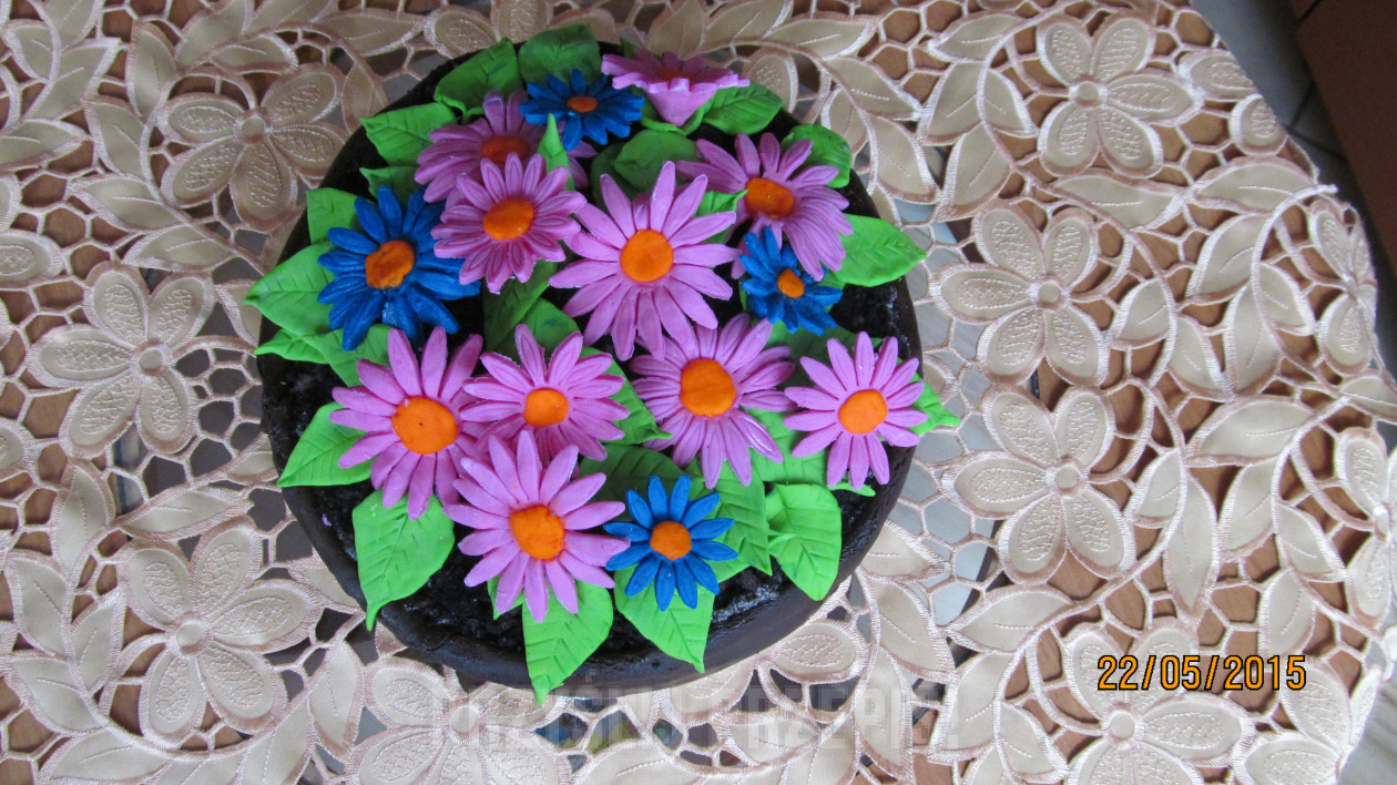 Tort Kwiatek w Doniczce