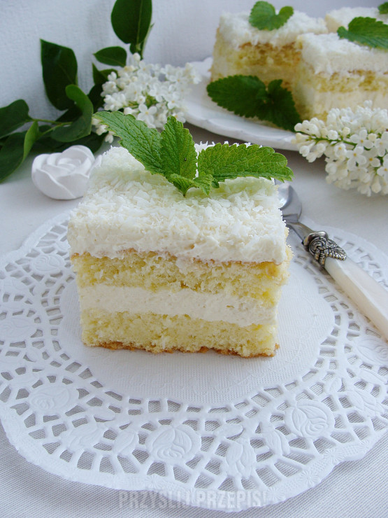 Ciasto biały puszek