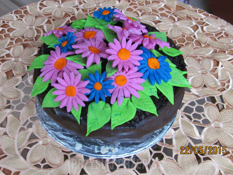 Tort Kwiatek w Doniczce