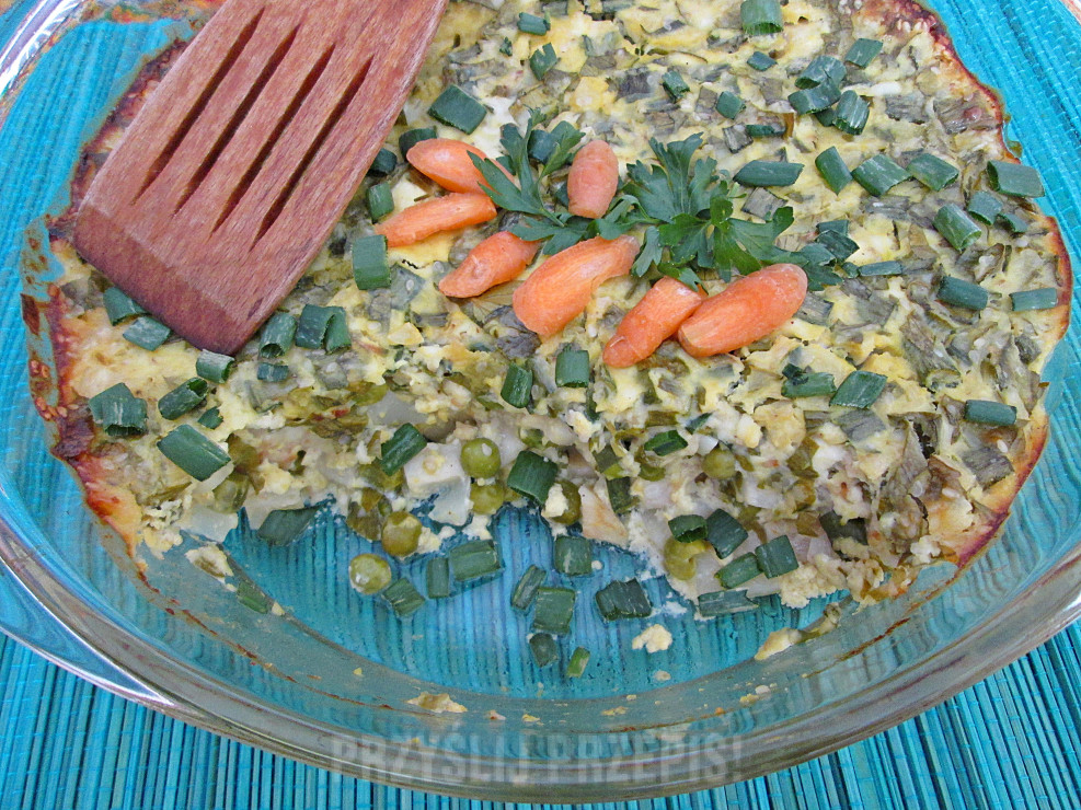 Zapiekanka warzywno-twarogowa z sezamem