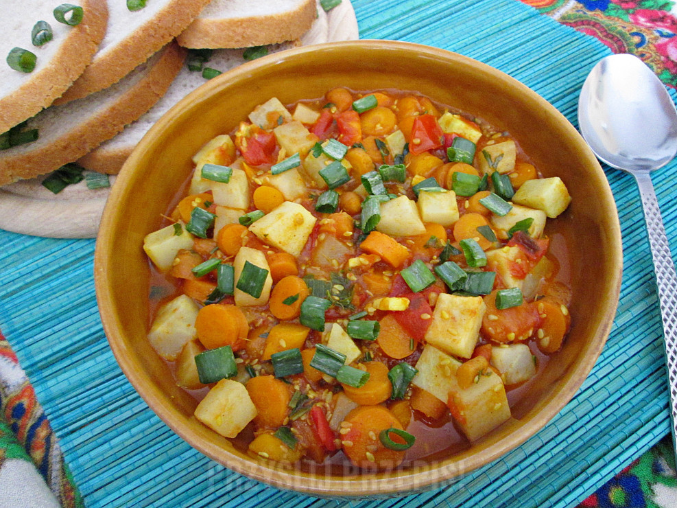 Warzywne curry z sezamem