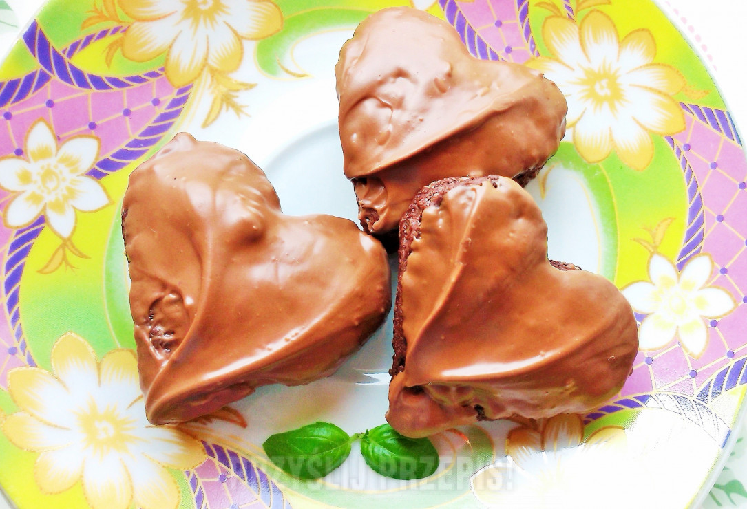 Ciasteczka - czekoladowe serduszka
