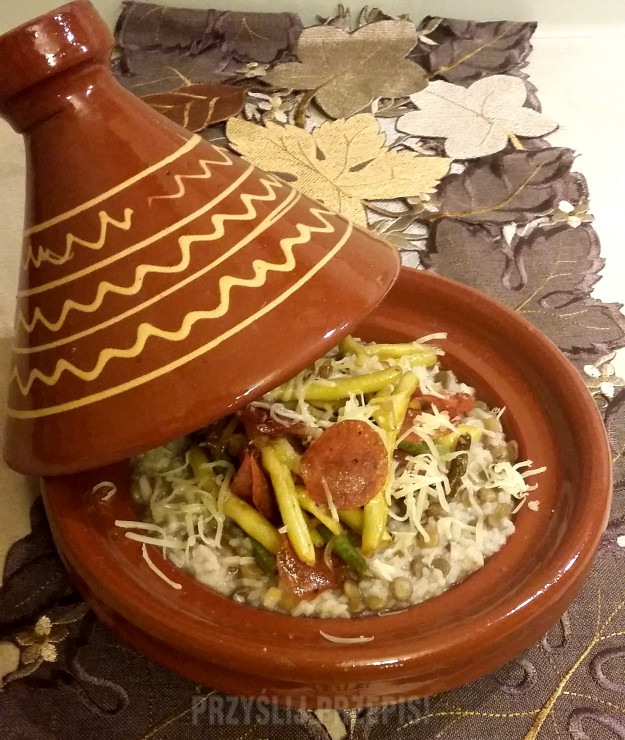 Fasolka z ryżem i soczewicą