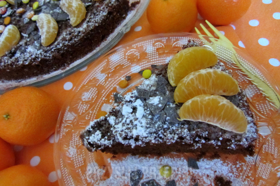ciasto czekoladowe z mandarynkami