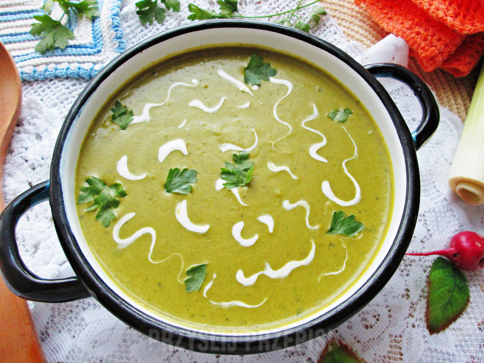 Zupa krem na zielono