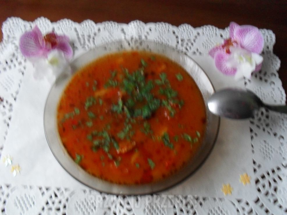 Zupa pomidorowo-paprykowa.