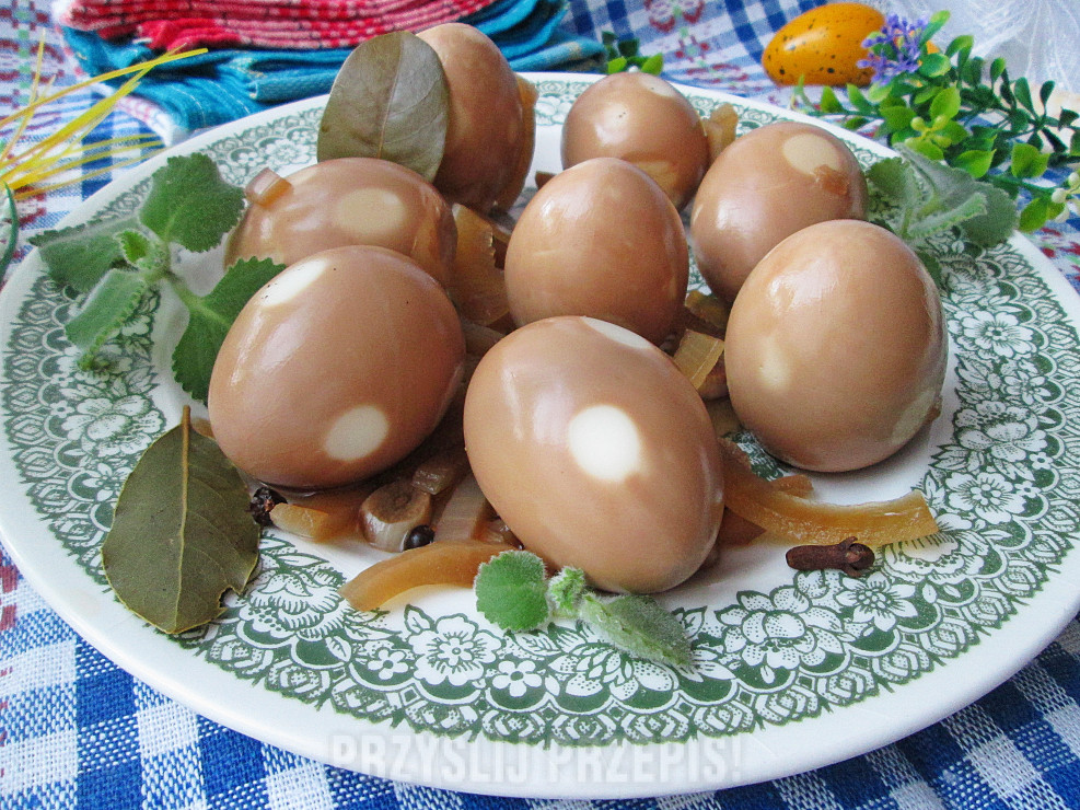 Marynowane jajka w groszki