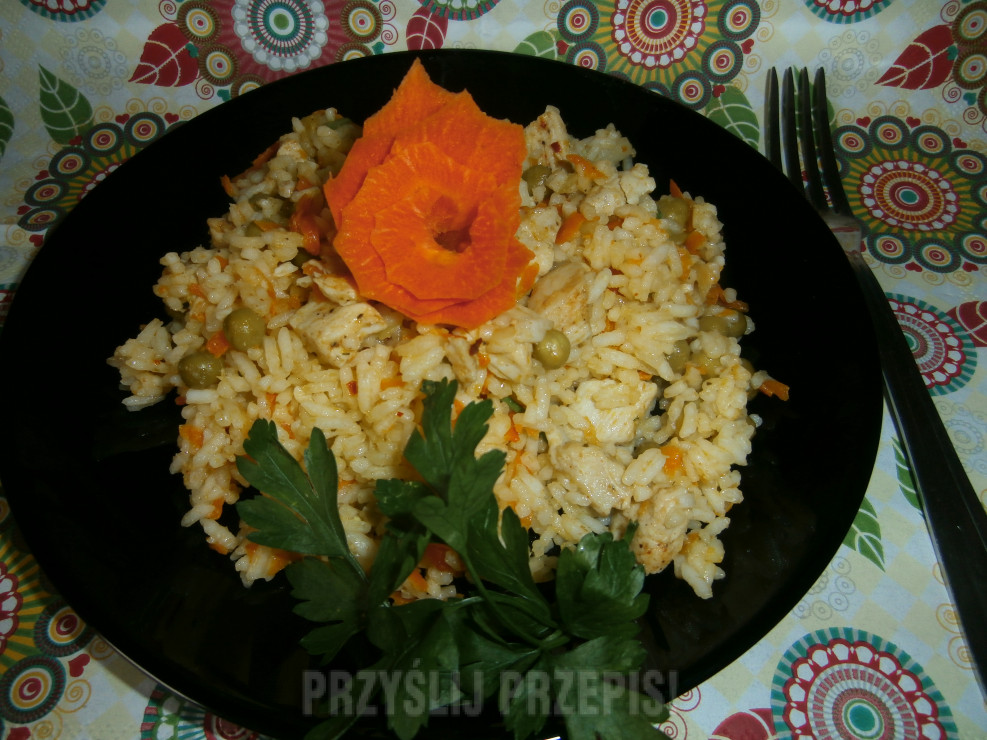 Potrawka drobiowo-warzywna z ryżem