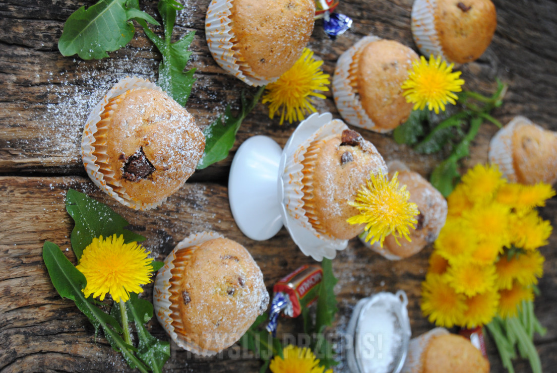 Mniszkowe muffiny z michałkami