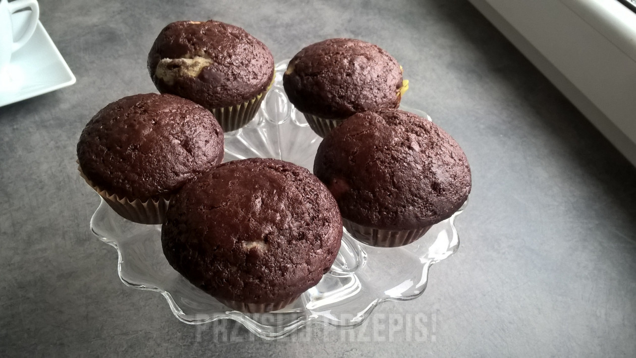 Muffinki kakaowe z mascarpone