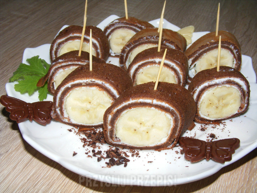 Naleśniki czekoladowe z ricottą i bananami