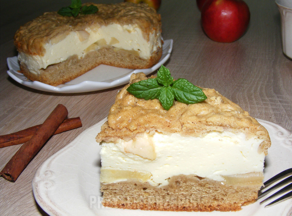 Ciasto kruche z serem i jabłkami