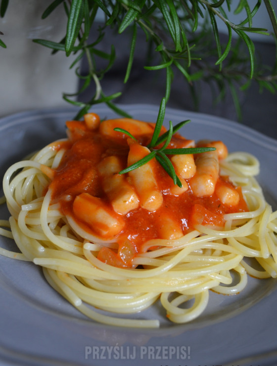 Spaghetti z kalmarami