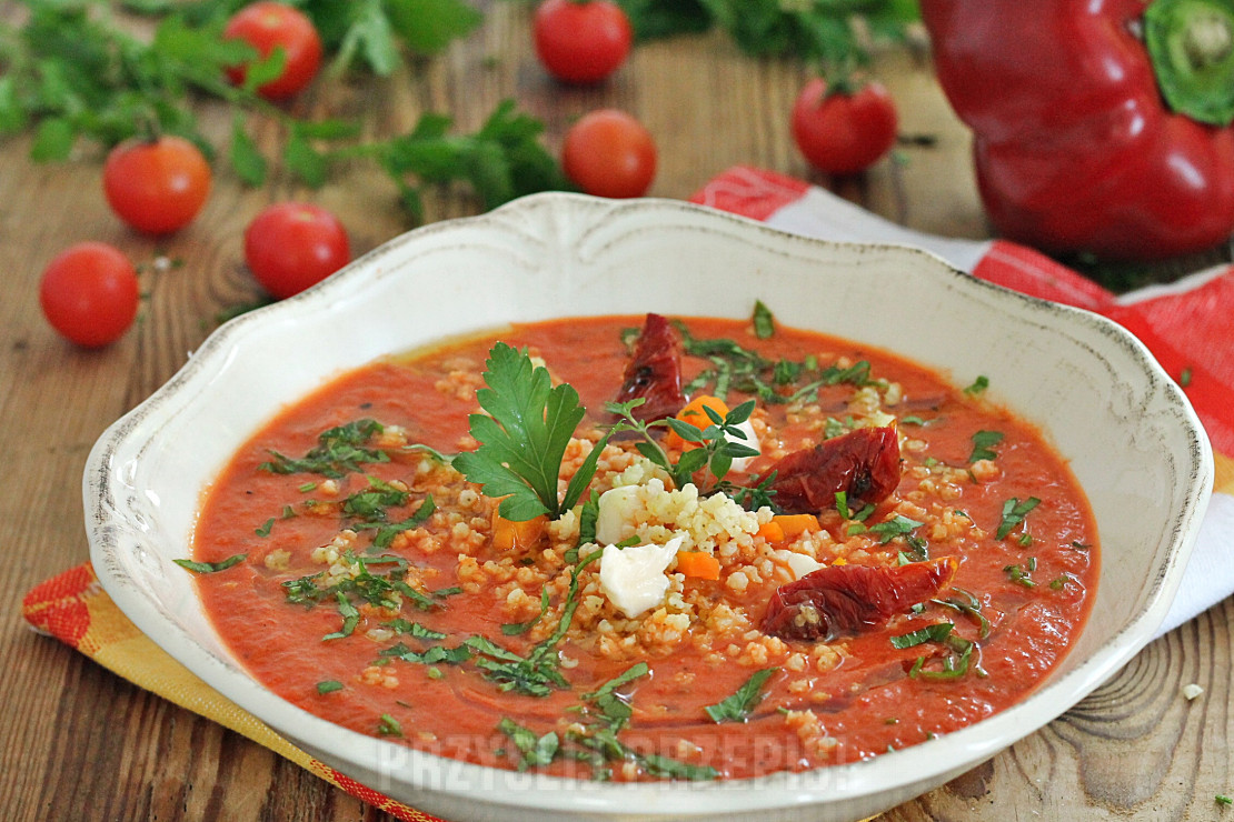 Pomidorowo paprykowo serowy krem