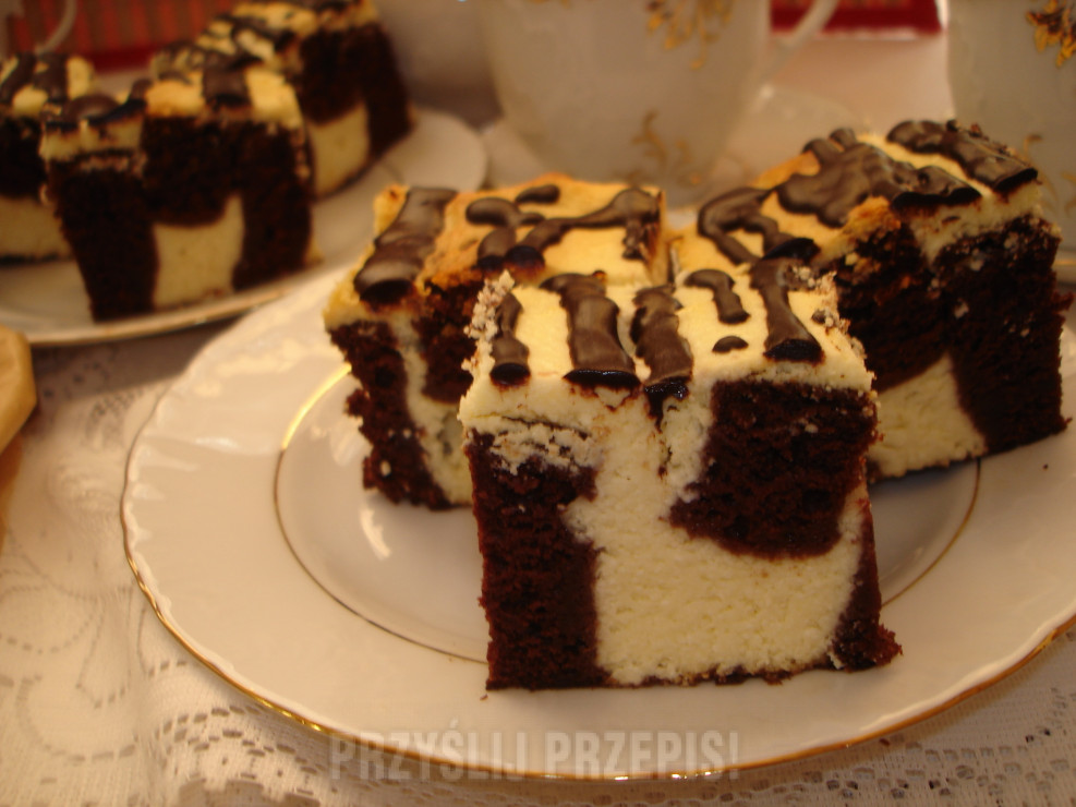 Ciasto serowo-kakaowe