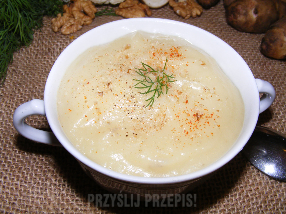 Kremowa zupa z topinambura i kalafiora
