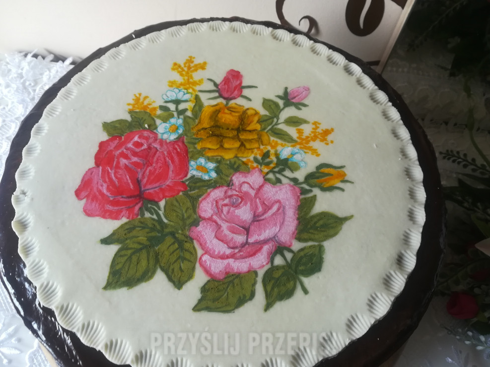TORT NA DZIEŃ MAMY -malowany ręcznie