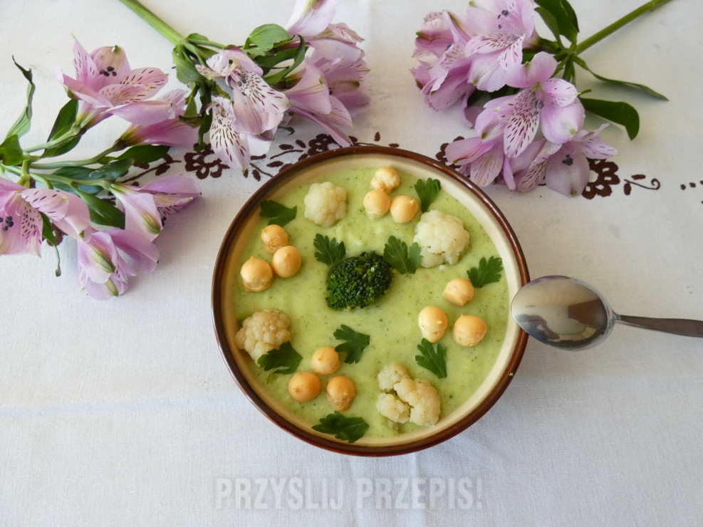 Zupa krem kalafiorowo-brokułowa