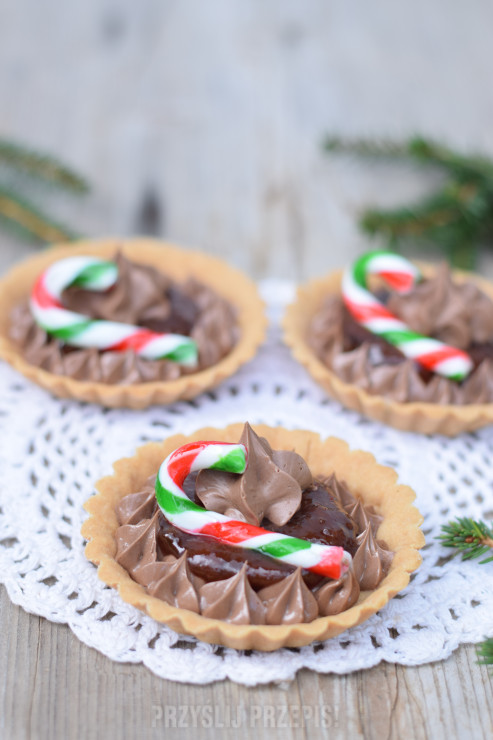 Śliwkowo-czekoladowe tartaletki na Boże Narodzenie