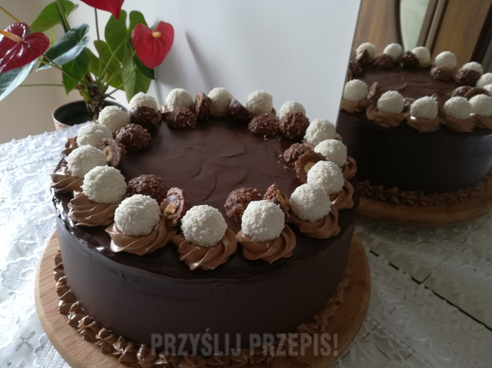 Tort urodzinowy a'la Ferrero Rocher