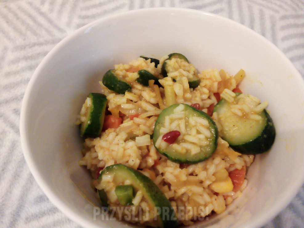 Szybki ryż z warzywami