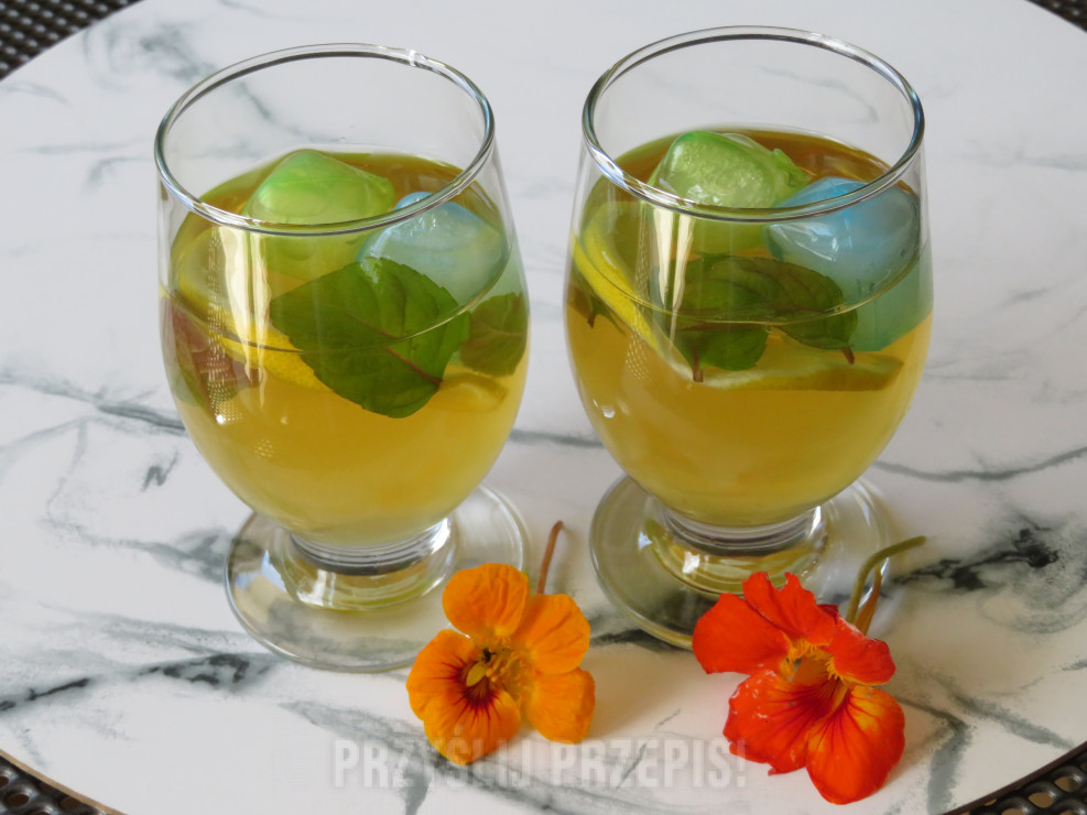 Mrożona herbata zielona z cytryną wg ilka